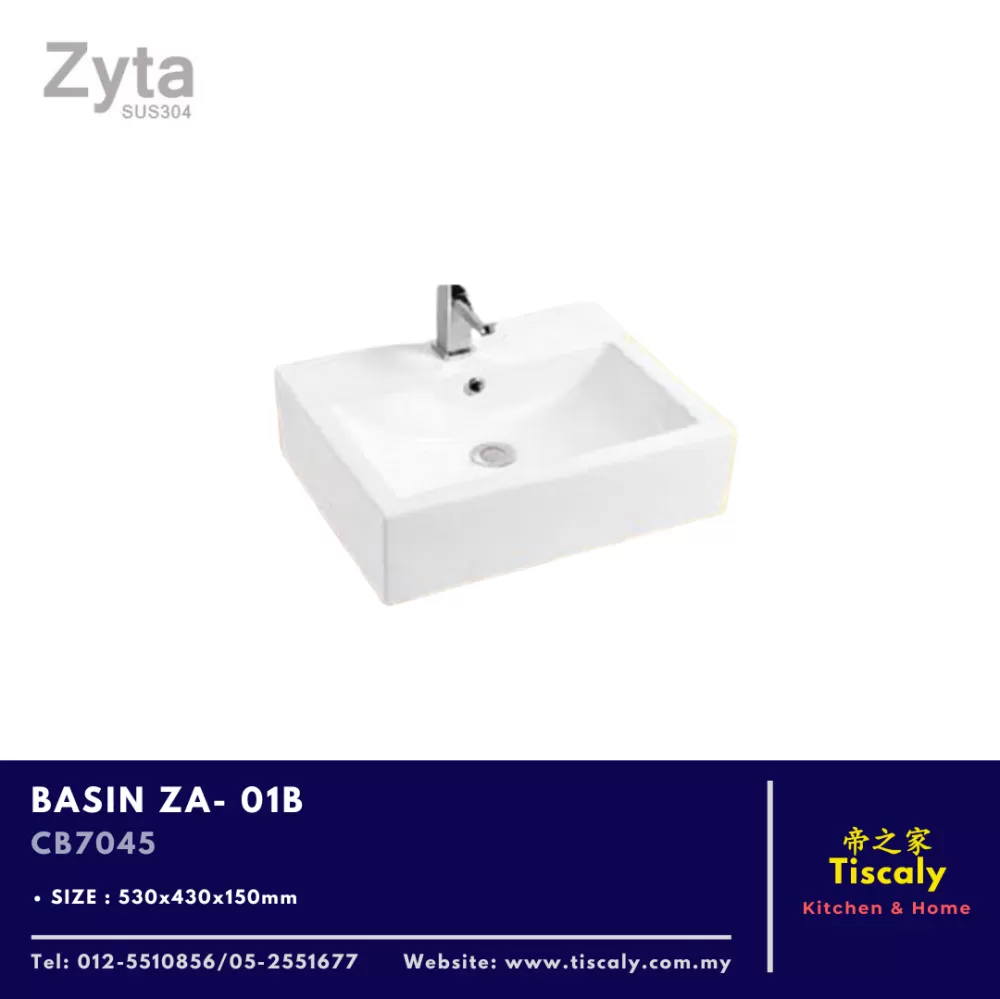 ZYTA WALL HUNG BASIN ZA-01B CB7045