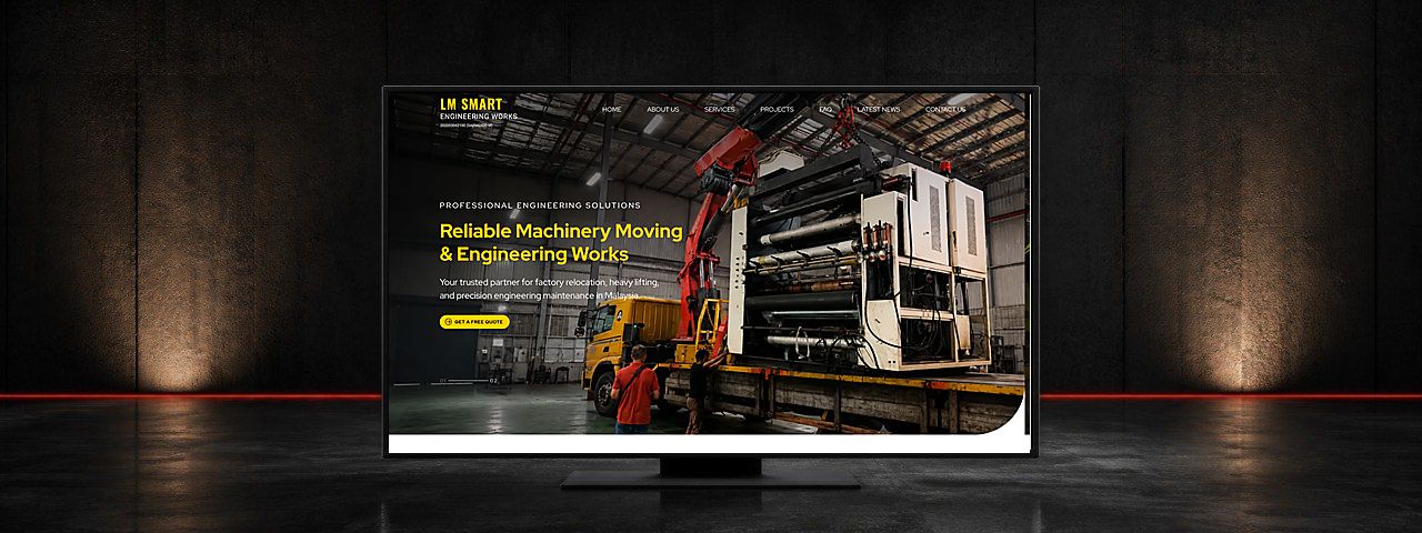 LM Smart Engineering Works Factory Relocation Website Design Case Study in Selangor