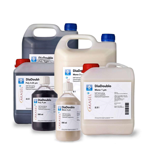 Akasel Polishing Consumables (2-in-1 Diamond Suspensions) DiaDoublo Series