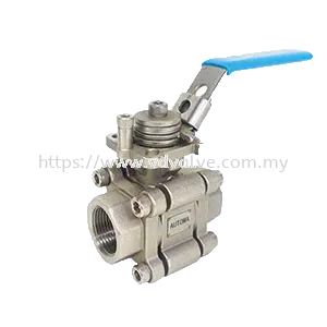 AT391 AUTOMA SS316 3-PC Body High Performance Ball Valve 2000psi Thread End ISO5211 Direct Mount