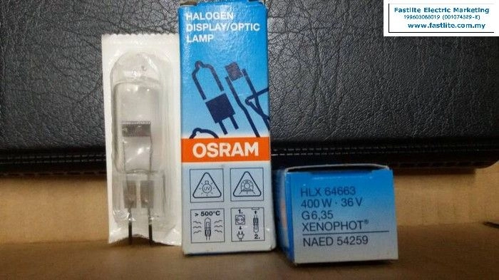 Osram 64663 36v 400w EVD G6.35 Display Optic lamp (made in Germany)