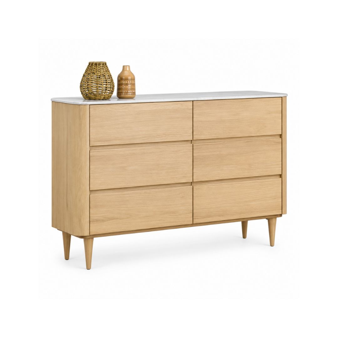 MERIDIA 5FT Side Board C/W 6 Drawers