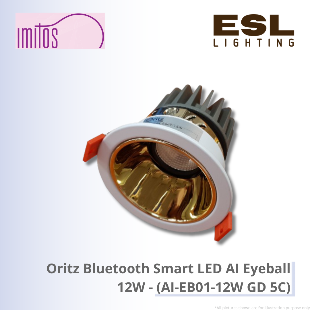 IMITOS Oritz Bluetooth Smart LED AI Eyeball 12W - AI-EB01-12W GD 5C