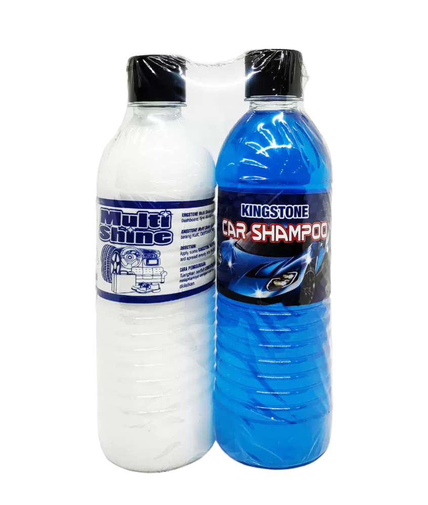 Kingstone Multi Shine 500ml + Car Shampoo 500ml (Car Care)