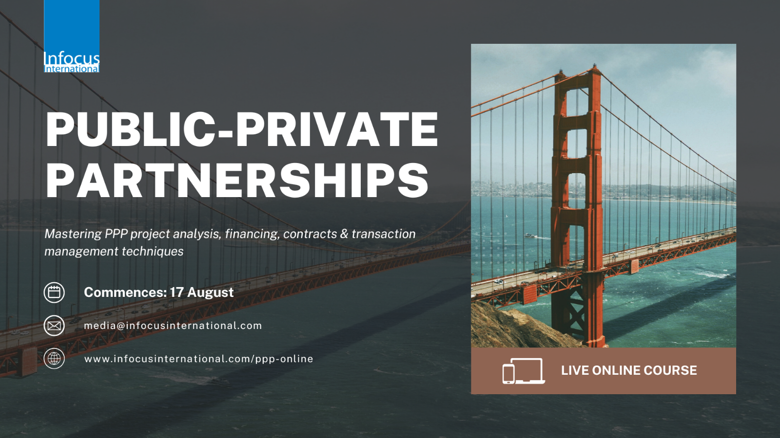 Public-Private Partnerships |  17 - 20, 24 - 28 August 2026