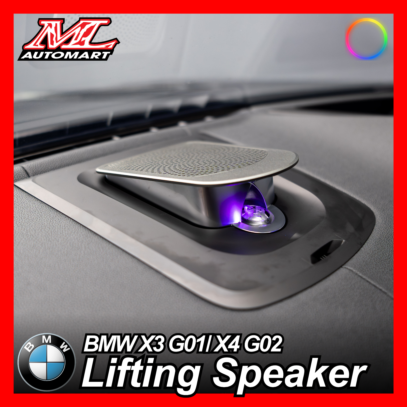 BMW X3 G01/ X4 G02 Ambient Light : Lifting Center Speaker