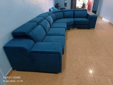 Modern L Shape Corner Sofa | Sofa With Hidden Storage And Hidden Console | Sofa Furniture Shop Store | Best Furniture Shop In Penang