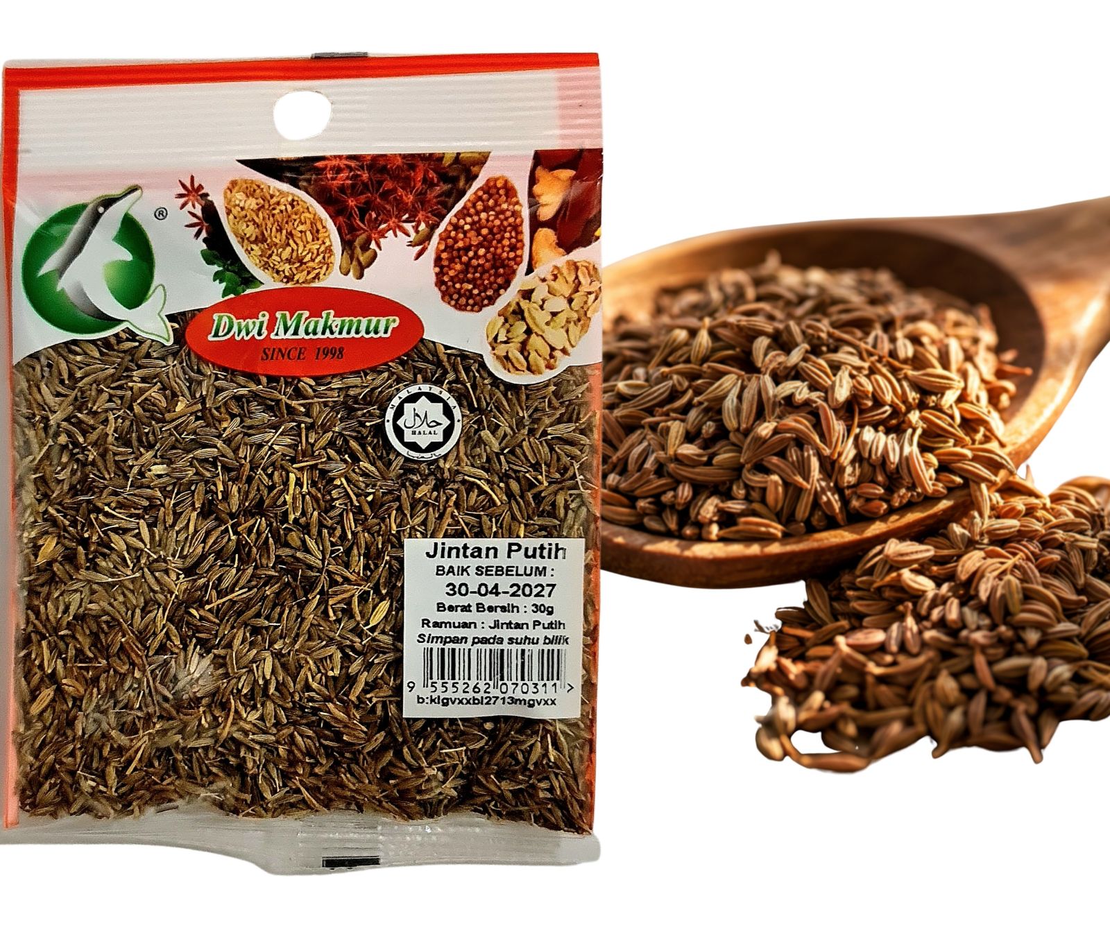 Cumin Seeds 30 Grams RM2.60 X 5 Units C.Dwi Makmur