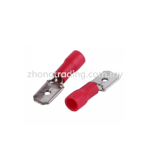 Insulated SPK Clip Male -Red MDD1.25