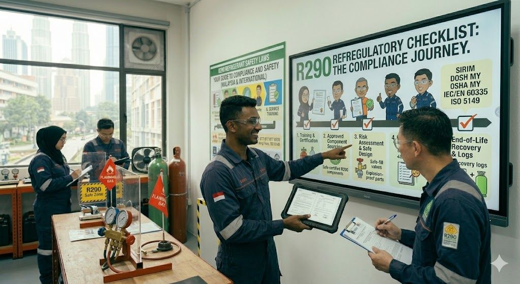 R290 refrigerant regulatory checklist