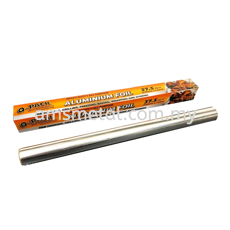 AMS Aluminium Foil Roll  37.5 SQFT / Baking Foil / Wrapping Foil / BBQ Foil [1st Grade}