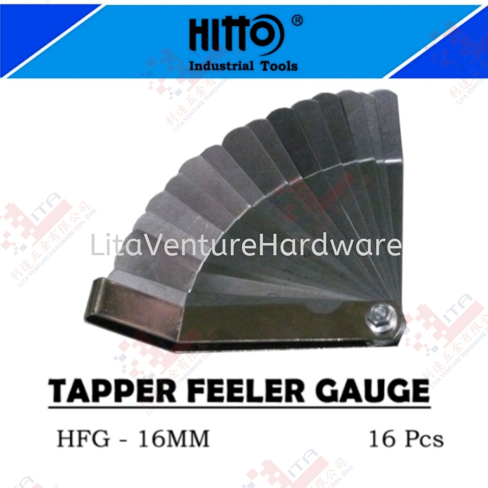 HITTO BRAND TAPPER FEELER GAUGE - HFG16MM