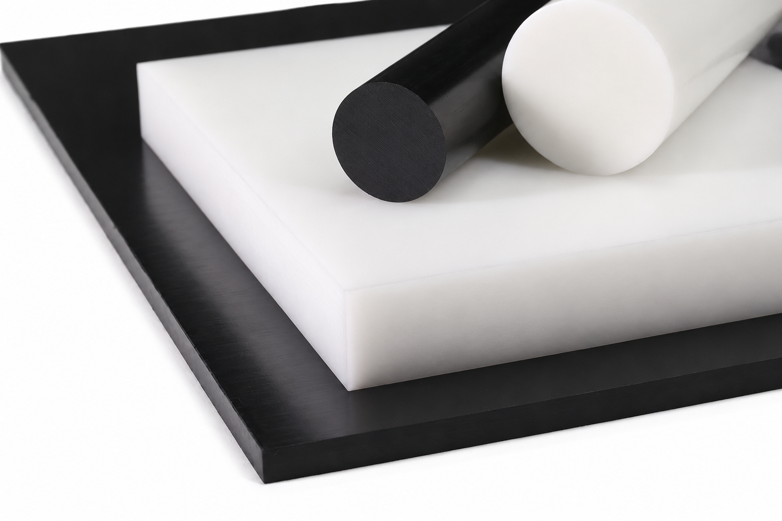 Delrin Pom Acetal White/Black Sheet&Rod