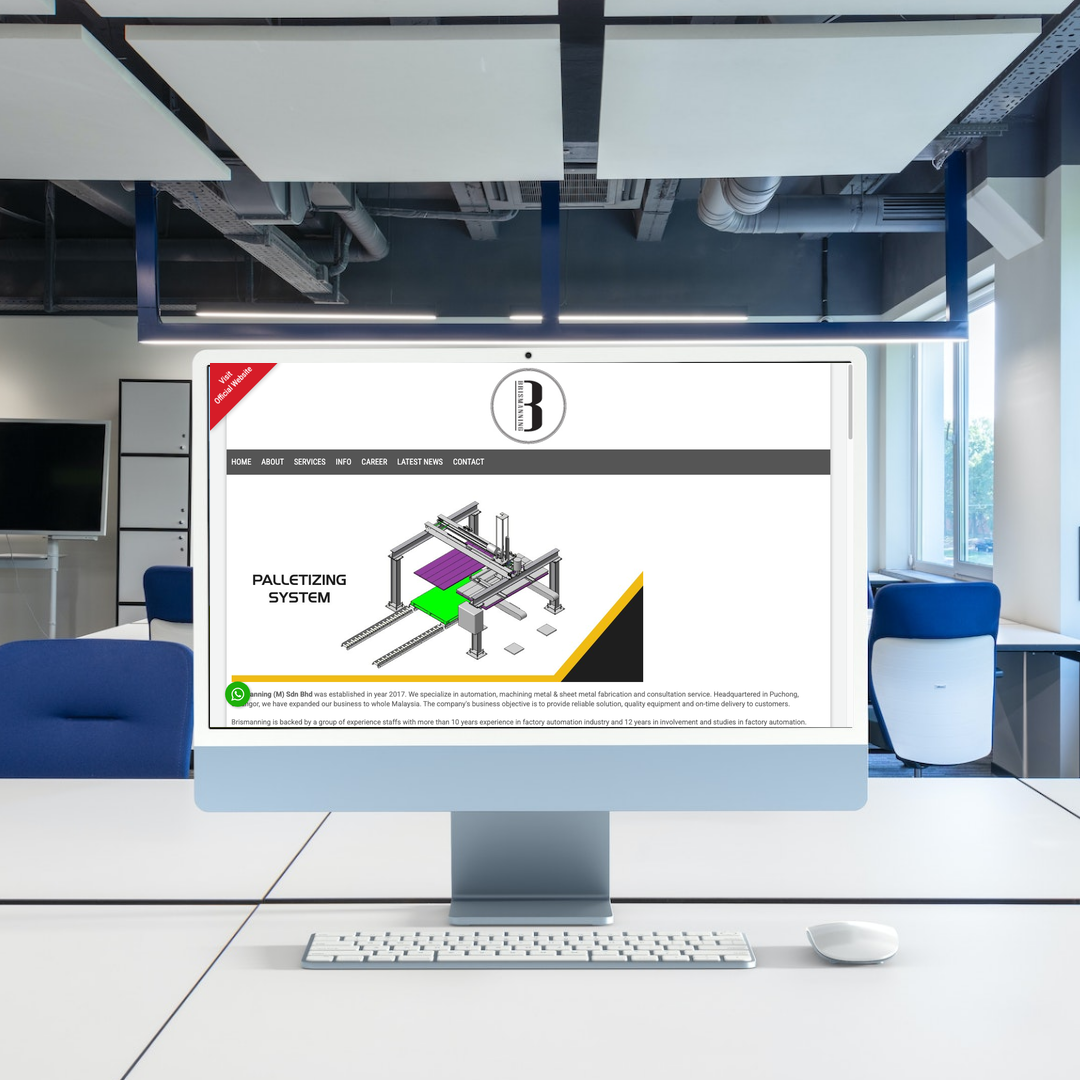 Factory automation and metal fabrication Web Design | SEO | Digital Marketing | Puchong, Selangor