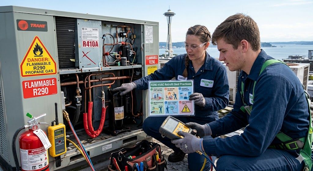 R290 system retrofit best practices