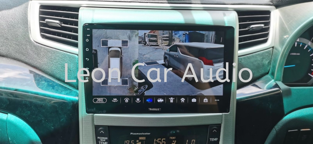 Toyota Vellfire Alphard anh20 OEM 10" fhd 2ram 32gb 8core DSP Wifi GPS USB 360 3D Panaromic DVR Player