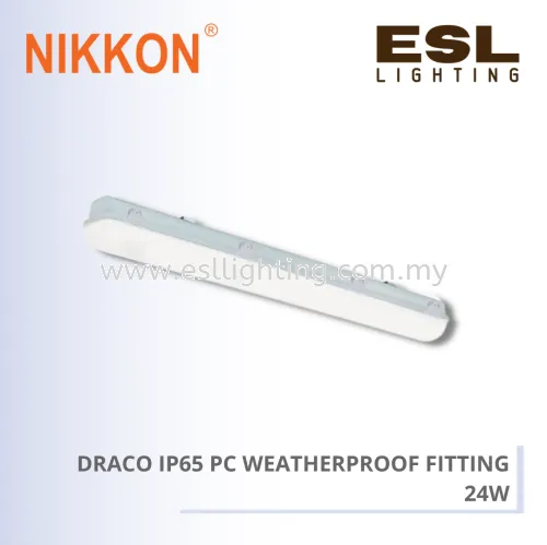 NIKKON Draco IP65 PC Weatherproof Fitting 24W - K04109 24W