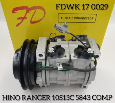 FDWK 17 0029 Hino Ranger 2006 10S13C-MCR 1A 24V 5843 Compressor (NEW)