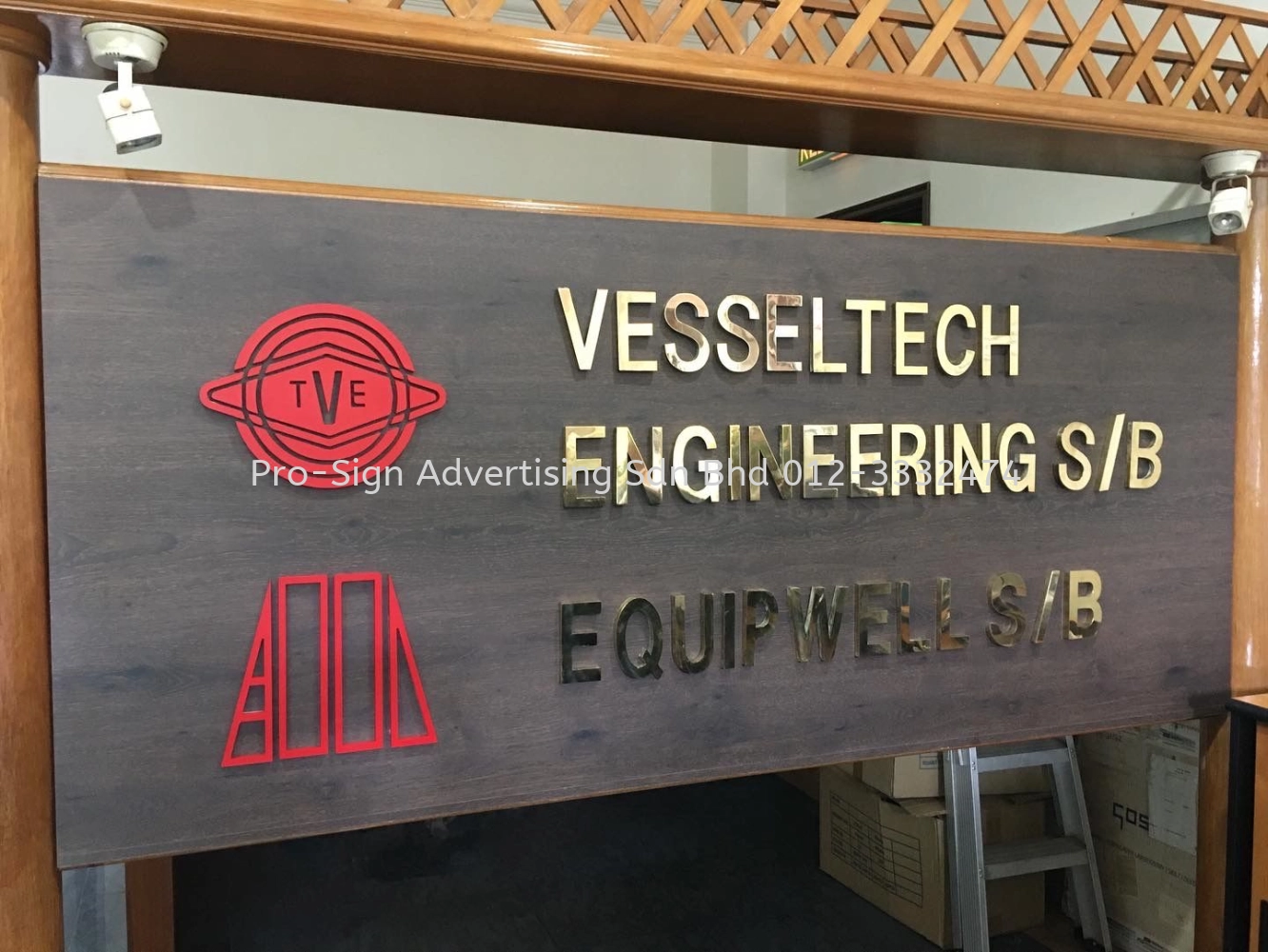 BRASS SIGNAGE REFURBISH AND ACRYLIC LOGO (VESSELTECH ENGINEERING, 2022, BALAKONG)