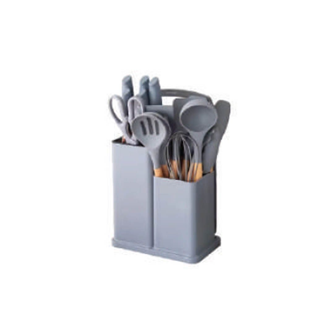 19pcs S/Steel Knife Set - Grey  #KA-CJLF006-G