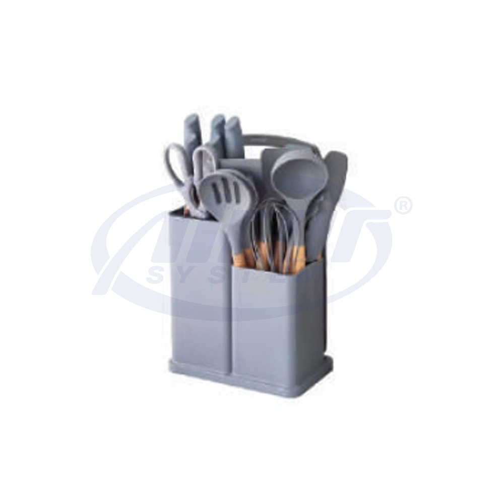 19pcs S/Steel Knife Set - Grey #KA-CJLF006-G