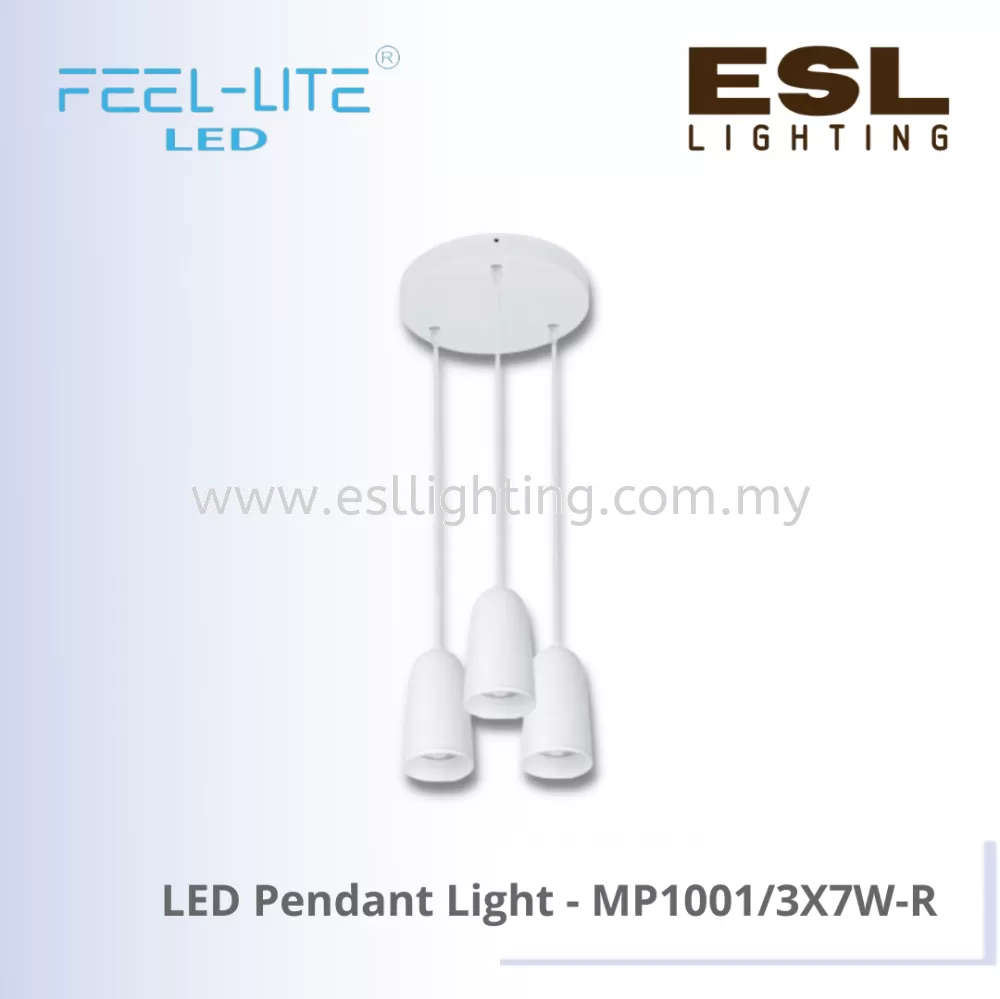 FEEL LITE LED Pendant Light 3 x 7W - MP1001/3X7W-R