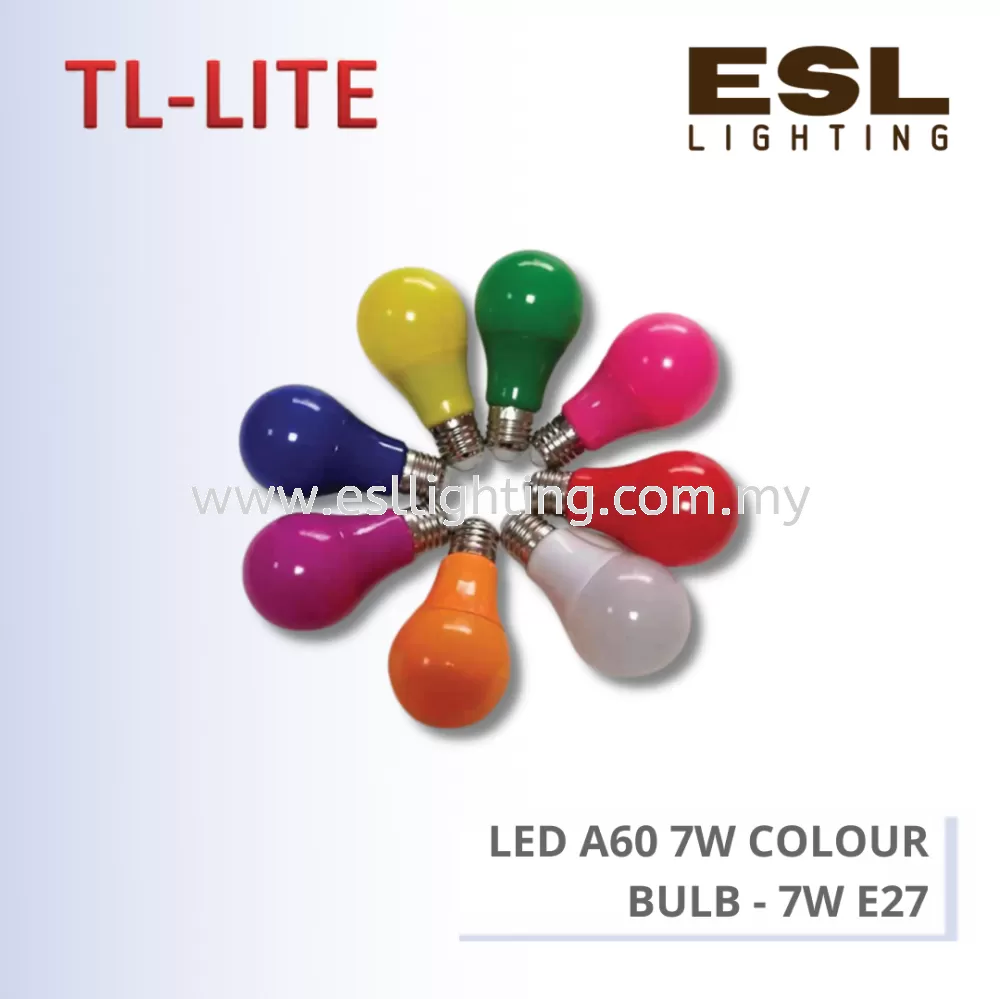 TL-LITE LED BULB A60 7W COLOUR BULB - 7W E27