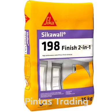 SikaWall 198 Finish 2in1 | High Performance, Cementitious Finish Skimcoat for Internal & External Wall