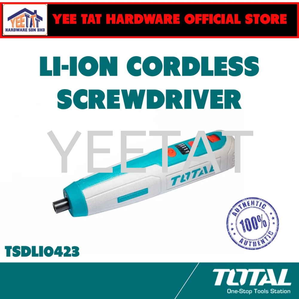 [ TOTAL ] TSDLI0423 Li-ion Cordless Screwdriver 4V