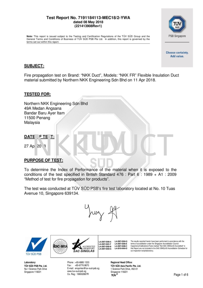 NKK DUCT TEST REPORT (PART 6)