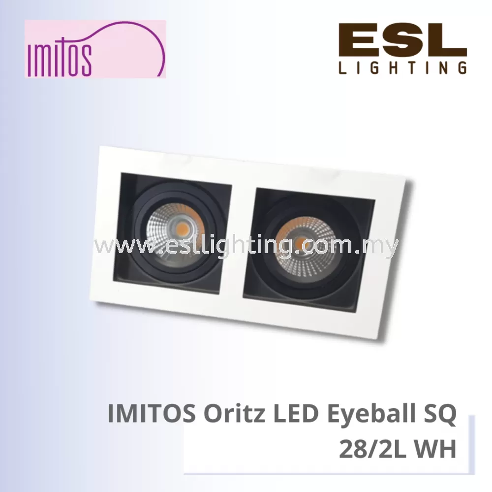 IMITOS Oritz LED EYEBALL SQ 28/2L WH
