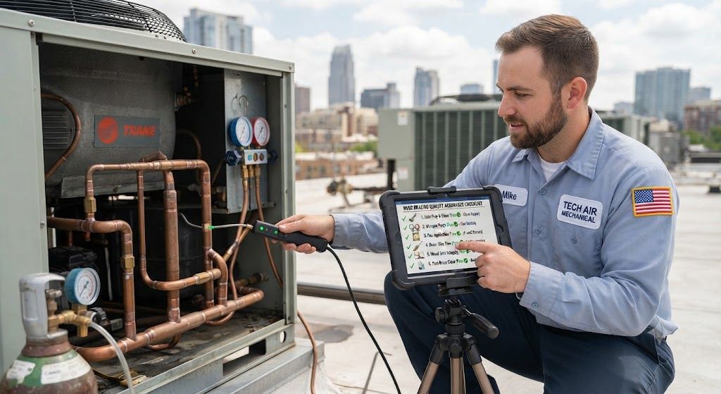 HVAC brazing quality assurance checklist