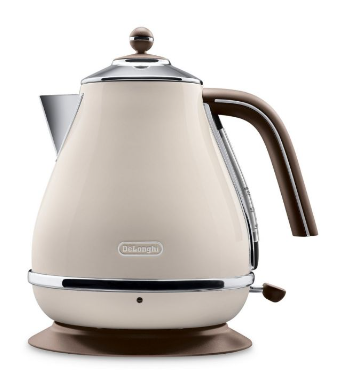 DELONGHI KBOV2001.BG Icona Vintage Pastel Cream Kettle 1.7L - Kettles - HOME & KITCHEN