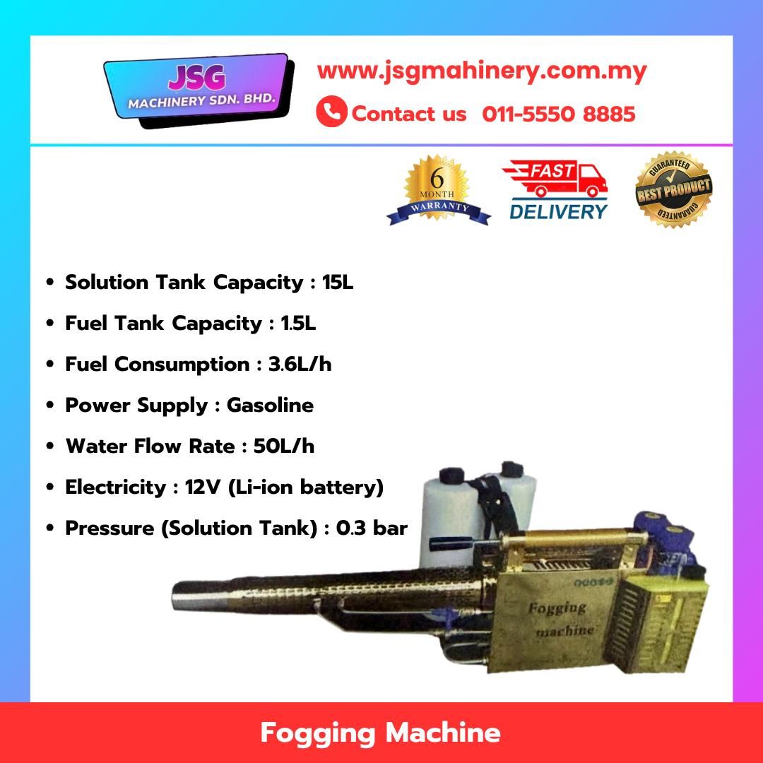 Fogging Machine 15L  Petrol Powered Thermal Fogger with 12V Li-Ion Battery