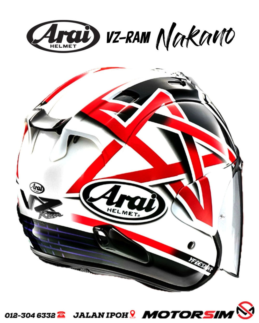 Arai VZ-Ram Nakano ACCESSORIES ARAI Kuala Lumpur (KL Arai VZ-Ram Nakano ACCESSORIES ARAI Kuala Lumpur (KL