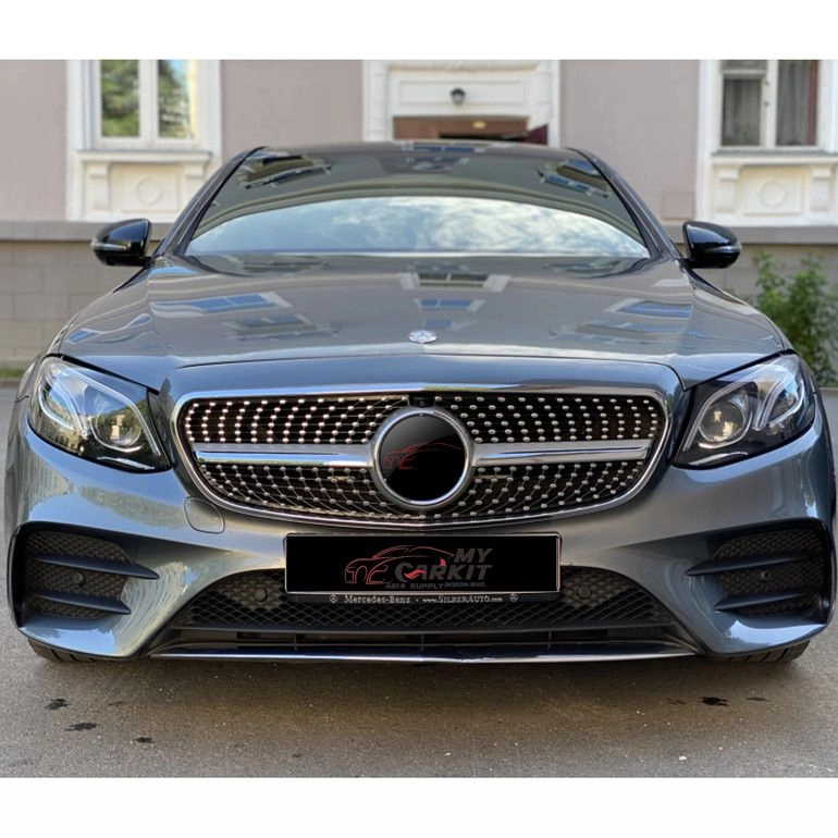 MERCEDES BENZ E CLASS W213 DIAMOND GRILLE SILVER CHROME