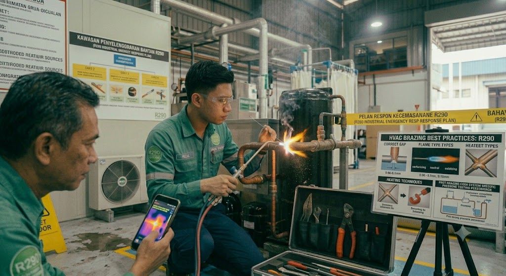 oxy acetylene brazing HVAC