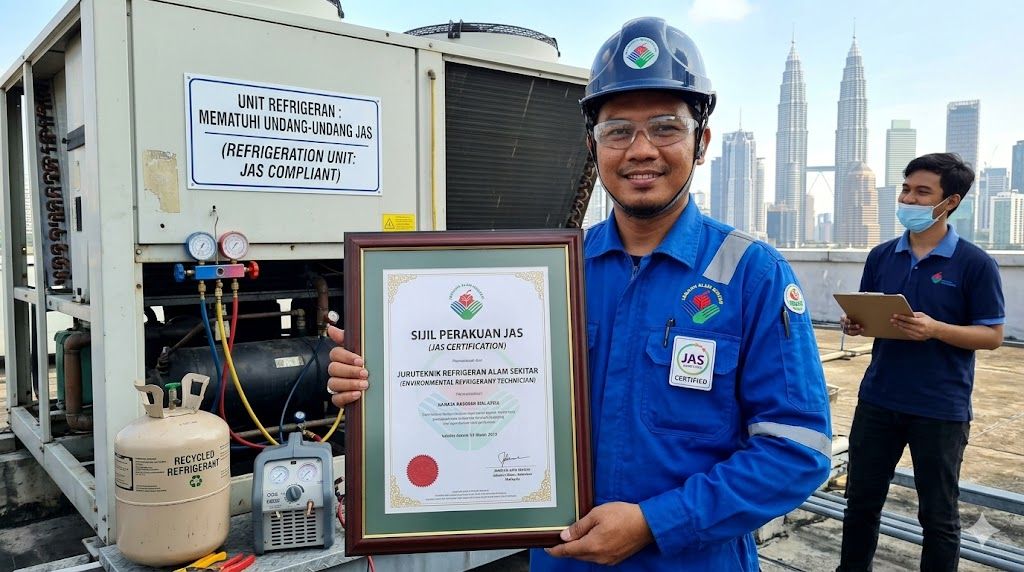JAS environmental certification refrigerant technician