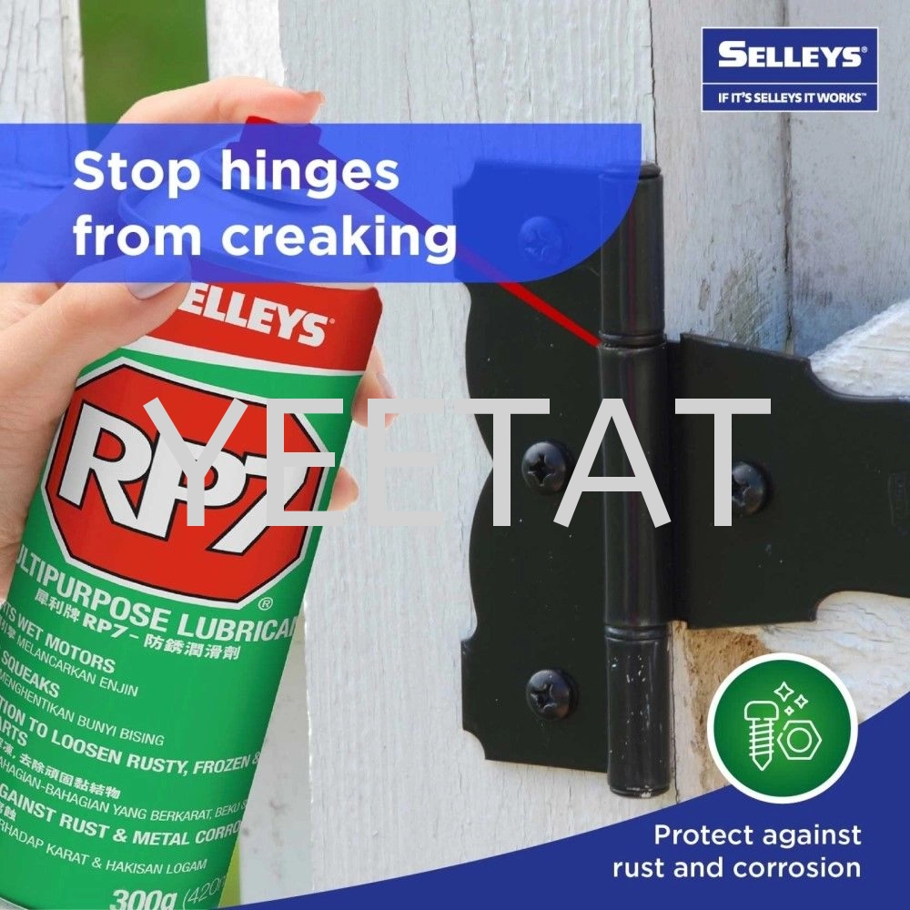 [ SELLEYS ] RP7 Multi Purpose Lubricant Spray Stops Squeaks Loosen WD Hinge Rust Prevention 40 (150g & 300g)