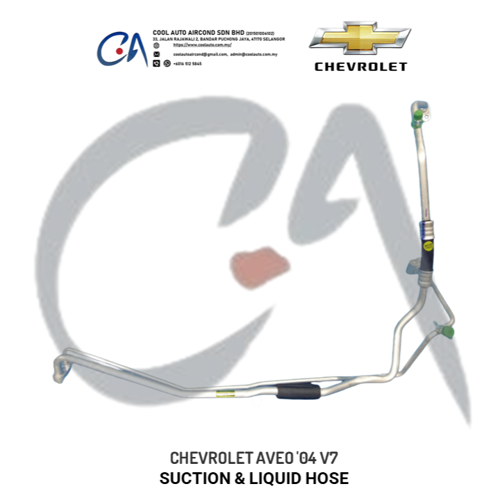 CHEVROLET AVEO '04 V7 SUCTION & LIQUID HOSE