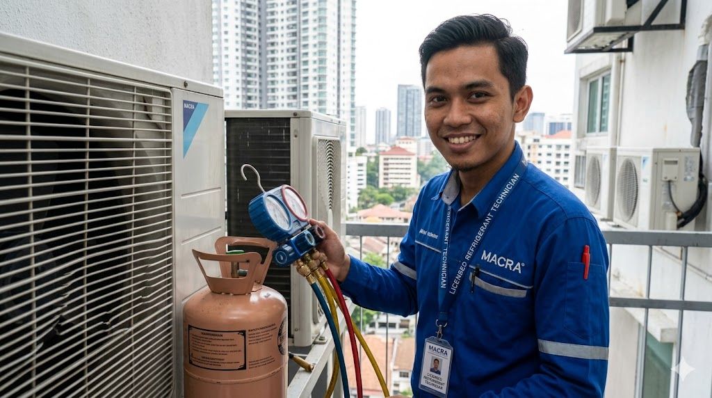 licensed refrigerant technician Malaysia