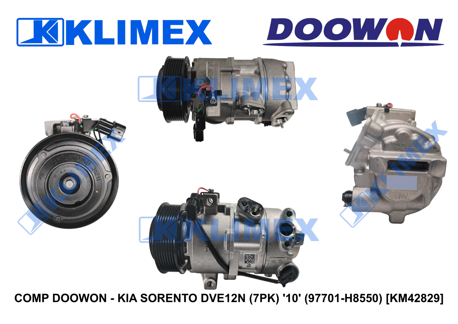 COMP DOOWON - KIA SORENTO DVE12N (7PK) '10' (97701-H8550) [KM42829]