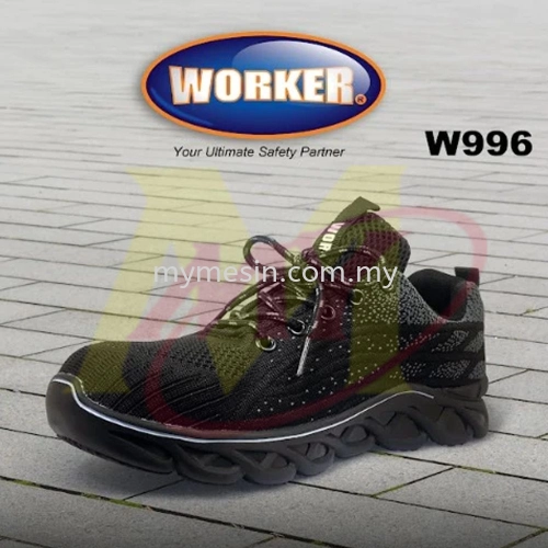 WORKER W996 Sporty Fashion Design Safety Shoes With Steel Toe Cap [Code: 10224]