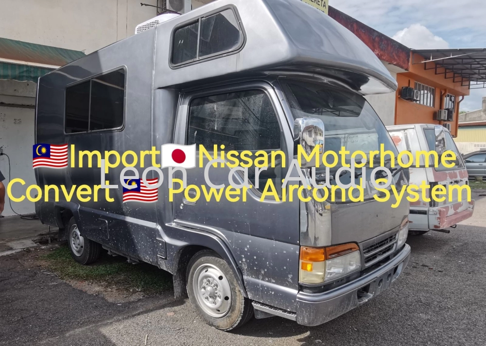 Malaysia import Japan Isuzu Motorhome Caravan Campervan rv convert malaysia AC 220V Power system