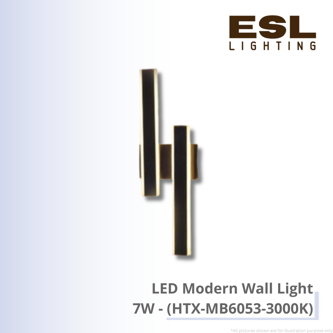LED Modern Wall Light 7W - HTX-MB6053-3000K