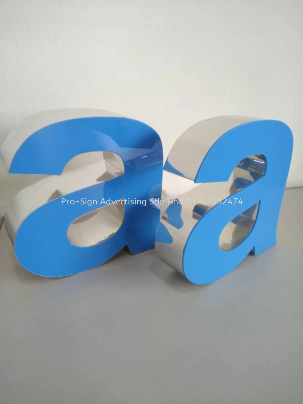 3D RIMLESS FRONT LIT LETTERING