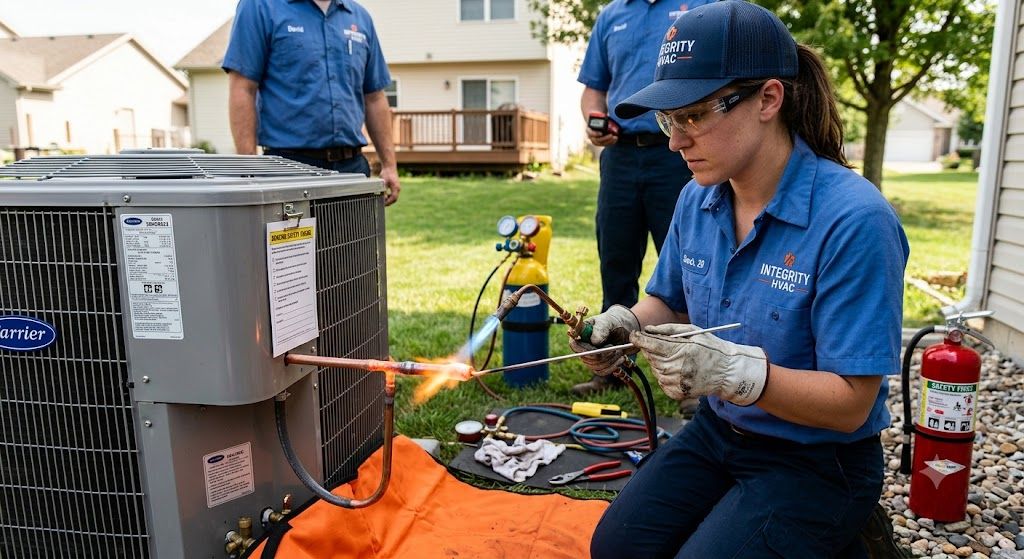 air conditioning brazing safety procedure