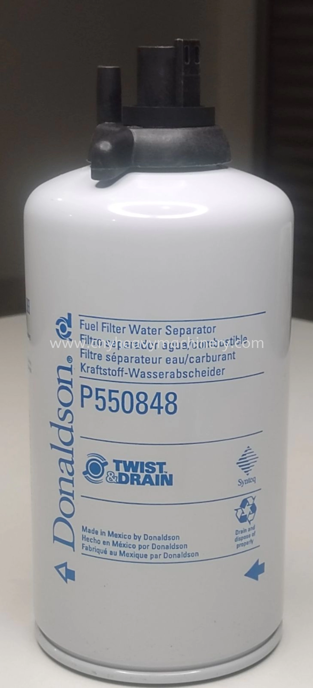 P550848 DONALDSON FUEL FILTER WATER SEPERATOR SPIN ON TWIST & DRAIN