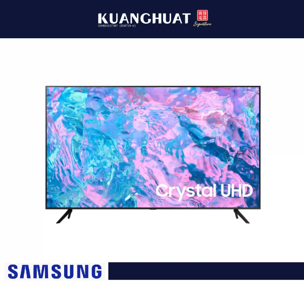 SAMSUNG CU7000 65 Inch Crystal UHD 4K Smart TV (2023) UA65CU7000KXXM