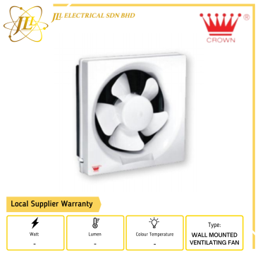 CROWN VF20/25/30 240V/50 WALL MOUNTED EXHAUST VENTILATING FAN [8''/10"/12"]
